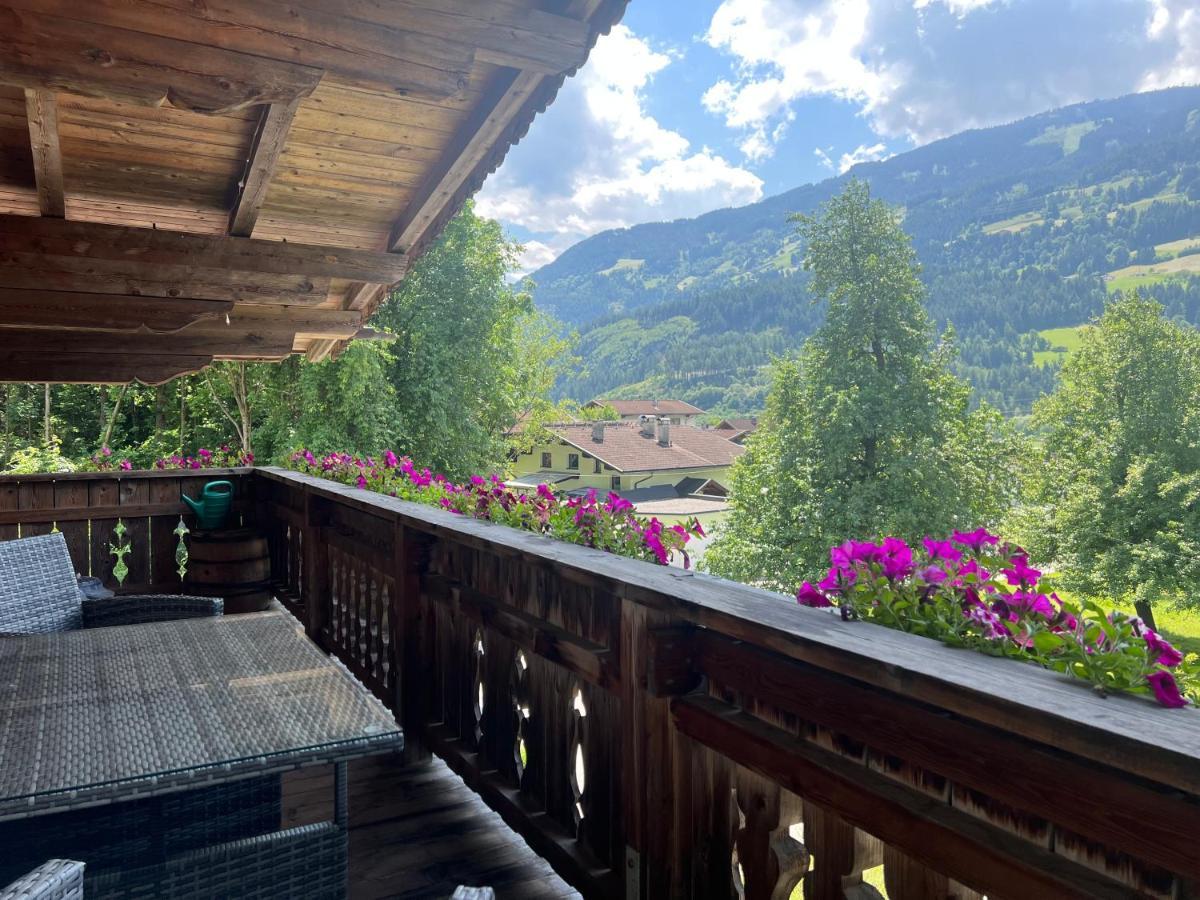 Ferienwohnung Gamsbock Panorama View Balkon, Gartensauna, Garten, Grillplatz Stumm Dış mekan fotoğraf